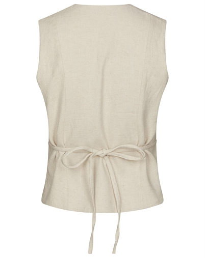 Neo Noir - Samara Ramie Waistcoat - Natural